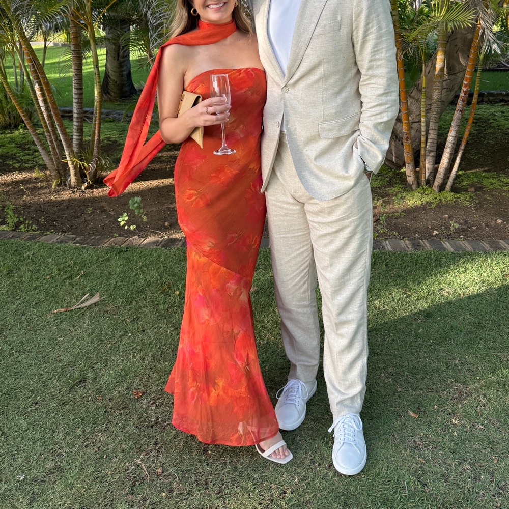 Peppermayo Exclusive - Under The Pagoda Maxi Dress - Amber - Picture 6 of 9